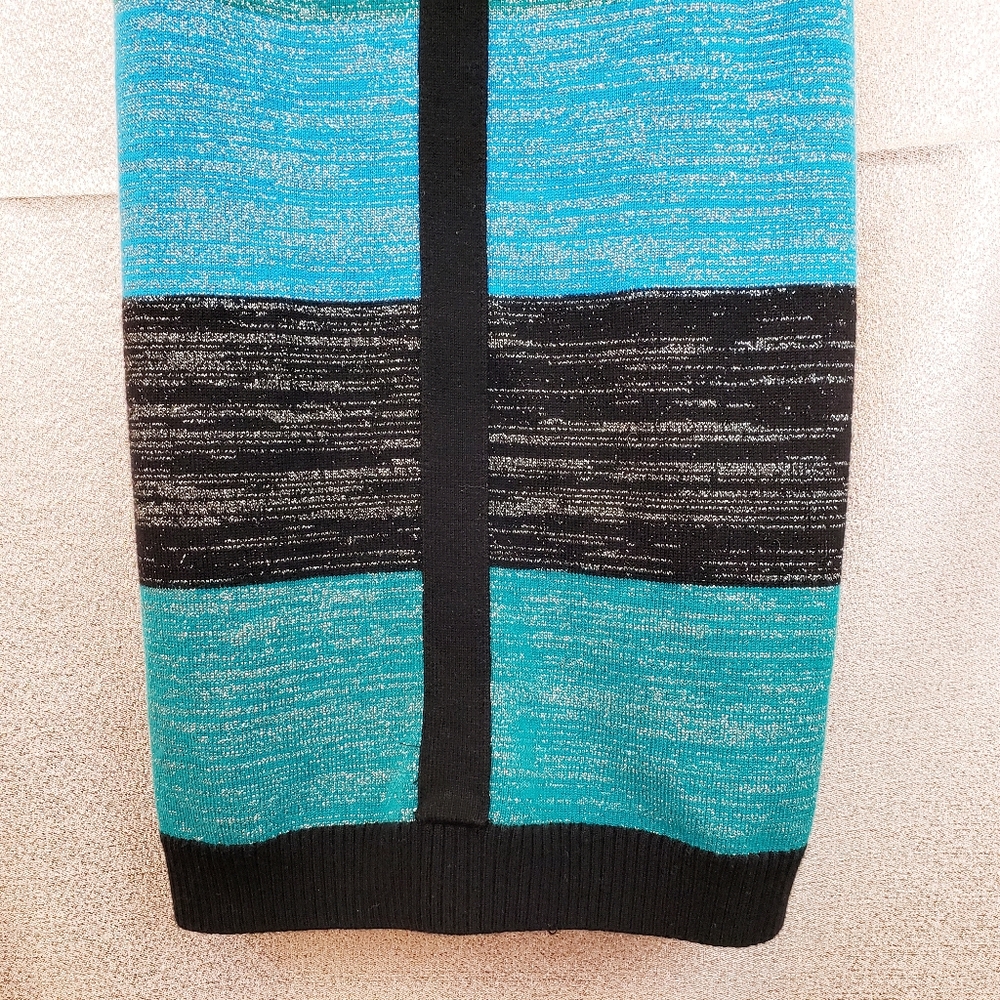 BeBe Knit Bodycon Dress Striped Small Bandage Mini - Picture 3 of 8